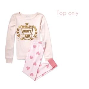 Children’s Place Pink Pajama Top 6X/7